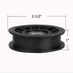 Fourtry Flat Idler Pulley Fit for Craftsman Riding Mower – Flat Pulley Fit for HU Ariens Poulan Craftsman YT4000 YS4500 Lawn Tractor with 42″ 54″ Deck, Replace 194327 532194327 280-6630