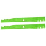 8TEN LawnRAZOR Mower Blade Set for Cub Cadet MTD Troy Bilt LTX1040 RZT-L42 942-04308-X 42-inch Deck (Heavy Duty Toothed Mulching)
