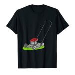 Push Lawn Mower T Shirt Gift For Grandpa Dad And Uncle Shirt