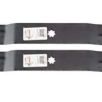 Rotary Copperhead Mulching Mower Blades Fit John Deere Models D100 LA100 Replaces OEM GX22151 GY20850 For 42 Inch Deck (pack of 2)