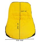 GaeaAuto Riding Lawn Mower Seat Cover 600D Oxford Cloth Weatherproof Deluxe Durable Tractor Seat Cover, Yellow, Medium