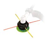 Aero-Flex® Universal Trimmer Head Replacement with Ground Control Glider, Durability When Cutting/Mowing Grass, Easy Line Blade Replacement