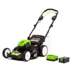Greenworks Pro 21-Inch 80V Self-Propelled Cordless Lawn Mower, 5Ah Battery Included MO80L510 & PRO 80V Rapid Charger (Genuine Charger)