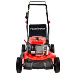 Power Smart DB2321SH 21 Inch 209 CC Gas Powered Self Propelled Lawn Mower with 3 in 1 Bag, Side Discharge, and Mulching Capabilities, Red