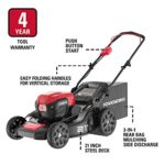 POWERWORKS XB 40V 21″ Brushless Cordless Push Mower, 4Ah Battery and Charger Included LMF414