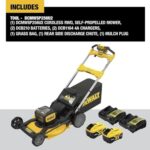 Dewalt DCMWSP256U2 2X20V MAX XR Lithium-Ion Cordless RWD Self-Propelled Mower Kit with 2 Batteries