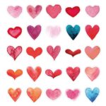 Nice Heart Stickers (50pcs)for Water Bottle Laptop,Waterproof Vinyl Sticker Decals for Kids, Teen Girls, Teens(Heart)