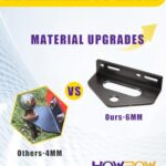 Zero Turn Mower Trailer Tow Hitch And Hitch Pin, 1/4″(6mm) Thick Heavy Duty Steel Universal Lawn Trailer Hitch Kit With Pin, Versatile Chain Slot Rugged Trailer Hitch Included Carriage Bolt Hardware