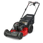 Snapper 21″ Gas Front Wheel Drive Variable Speed Self Propelled Lawn Mower with Briggs and Stratton Engine, Side Discharge, Mulching, Rear Bag, Rear High Wheels
