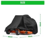 Zero Turn Mower Cover, 210D Universal Fit Lawn Mower Covers, Waterproof, UV, Dust and Wind-Resistant for Outdoor Protection
