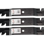 3 Rotary® Copperhead Toothed Mulching Mower Blades Fit Toro® Timecutter® Z 5000 Series 50” Deck 112-9759-03 110-6837-03