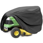 Pyle Universal Lawn Mower Cover – Armor Shield Waterproof Marine Grade Canvas, Weather Resistant with Mildew and Dust Protection – Indoor and Outdoor Protective Storage for Tractor – PCVDT45