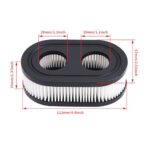 593260 Air Filter for Lawn Mower with Spark Plug, 593260 798452 334404 Air Cleaner Replacement Filters for 4247 5432 5432k 09P00 09P702 550E 500EX 550EX 625 575EX Series Engine(2Pcs)