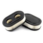 2 Pack Oval Air Filter Cartridge for Briggs & Stratton Part # 798452, 593260, 5432 & 5432K Stens 102-851 Oregon 30-168 Rotary 14364 Troy-Bilt TB110 TB115 TB200 TB230 TB330 TB370 Walk-Behind Lawn Mower