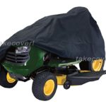 Deluxe Riding Lawn Mower Tractor Cover Fits Decks up to 55″ Black – Water Mildew & UV Resistant Storage Cover