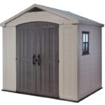 Keter Factor Large 8 x 6 ft. Resin Outdoor Backyard Garden Storage Shed