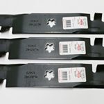 Set OF 3, Mulching Blades Replace 180054, 173921, or 193920 Blades, 48″ Deck on Craftsman, Poulan, Husqvarna