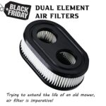 Lawn Mower Air Filter 593260 798452 334404 , 4247 5432 5432k 09P00 09P702 Engine Parts Lawn Mower Air Cleaner Replacement Filters, 500EX 550EX 575EX 625EX 675EXI 725EXI, 2 Pcs