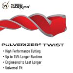 Weed Warrior Pulverizer Twist Universal Trimmer Line, 0.080″ Diameter x 40′, Red Core/Silver Tips