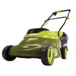 Sun Joe MJ24C-14-XR Walk-Behind Cordless Push Lawn Mower w/Brushless Motor, 3 Setting Grass Height Adjustment, Rear Grass Clipping Bag, Kit (w/ 5.0-Ah Battery and Charger)