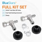 BlueStars Pack of 2 951-0171 751-0171 Fuel Shut Off Valve 735-0149 935-0149 Fuel Tank Bushing – For MTD Troy Bilt Toro Craftsman Portable Generator Lawn Mower Snow Blower