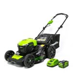 Greenworks 20-Inch 40V 3-in-1 Cordless Lawn Mower with Smart Cut Technology, 4.0 AH Battery included MO40L410