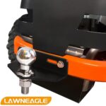 LAWNEAGLE Universal Zero Turn Mower Trailer Hitch Kit with Chromed Trailer Hitch Ball 3,500 lbs(2″x3/4″x2″) Heavy Duty Steel and Black Powder Coating Protects for Lawn Tractors
