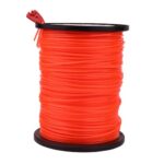 Hipa .095” 5-Pound by 1272-ft Trimmer Line Square,Commercial 2.4mm/.095-Inch String Trimmer Line in Spool,Weed Eater String 095,with Line Cutter,Orange,SOAK for 24H Before Using