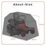 Himal Outdoors Zero-Turn Mower Cover, Heavy Duty 600D Polyester Oxford, UV Protection Universal Fit with Drawstring & Cover Storage Bag, Tractor Cover Up to 60″ Decks