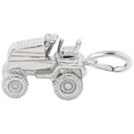 Riding Lawn Mower Charm In Sterling Silver, Charms for Bracelets and Necklaces