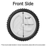 Fourtry 532403111 Front Drive Wheels Fit for Craftsman Lawn Mower – Front Drive Tires Wheels Compatible with Craftsman & HU Front Wheel Drive Self Propelled Mower Tractor, Replace 194231X427, 2 Pack