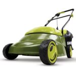 Sun Joe MJ401E-P2 Electric Lawn Mower, 14 inch, 12 Amp & GoGreen Power (GG-13700) 16/3 100’ SJTW Outdoor Extension Cord, Lighted End, 100 Ft