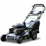 Long World 161cc 21“ Deck 3-in-1 Self-Propelled Gas Lawn Mower Gasoline Push Mower and Recoil Starter, OHV Engine, 10-inch High Rear Wheels Drive, Side Discharge Mulching Rear Bag, Black (21inch)