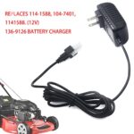 Vanshly Battery Charger 114-1588 Compatible with Toro Lawnboy 22″ Lawn Mower, Replaces 136-9126 104-7401 1141588 (12V), Battery Charger Part