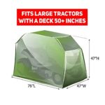Family Accessories Riding Lawn Mower Cover, 100% Waterproof Heavy Duty 600D Storage for Ride On Lawnmower Tractor, Large Size for 54+ Inch Decks, 76Lx47Wx47H