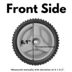 Front Drive Wheels Fit for HU Mower – Front Drive Tires Wheels Fit for HU Front Wheel Drive Self Propelled Lawn Mower Tractor, Wheel for HU700F, Replaces 532401274, 2 Pack, Gray1