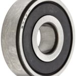 NSK 6205VVC3 Deep Groove Ball Bearing, Single Row, Double Non-Contact Seals, Pressed Steel Cage, C3 Clearance, Metric, 25mm Bore, 52mm OD, 15mm Width, 13000rpm Maximum Rotational Speed, 1765lbf Static Load Capacity, 3147lbf Dynamic Load Capacity