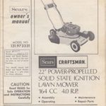Sears Craftsman 22″ Self-Propelled Lawn Mower Owners Manual 1977