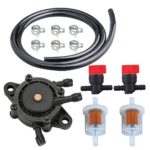 HIPA 49040-7001 Fuel Pump + 49019-7001 Fuel Filter Fuel Line Shut-Off Valve for Kawasaki FH Series 4-Stroke Engine Lawn Mower Parts