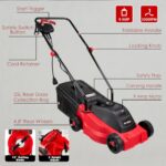 KITLUCK Lawn Mower,9 Amp 13″ Corded Electric Lawn Mowers with Grass Collection Box, 3 Adjustable Cutting Positions, Walk-Behind Lawnmower for Garden Farm Yard