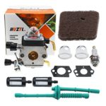 C1Q-S97 Carburetor for STIHL FS38 FS45 FS46 FS55 KM55 HL45 FS45L FS45C FS46C FS55C FS55R FS55RC FS85 FS80R FS85R FS85T FS85RX String Trimmer Weed Eater with Air Filter Fuel Line Kit by HUZTL