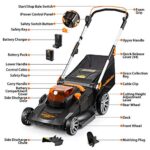 LawnMaster CLMFR6020A 0802 Cordless 21-Inch Brushless Push Lawn Mower 60V Max with 4.0Ah Battery &Fast Charger