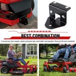 SPARKWHIZ Zero Turn Lawn Mower Trailer Hitch Kit Compatible with Ariens Gravely ZT-X, ZT-XL, IKON X, IKON XL Replaces OEM 71514900 (Black)