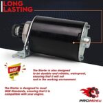 16 Tooth Starter Motor Replaces for Craftsman LT1000 LT3000 LT4000 LT2500 GT5000 Riding Lawn Mower Tractor with Briggs Stratton Intek OHV 16HP 17HP 18HP 19HP 20HP 21HP 22HP 23HP 24HP 26Hp Engine