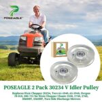 POSEAGLE 2 Pack 30234 V Idler Pulley Replaces Dixie Chopper 30234, Toro 65-5940, 65-5948, Oregon 78-010, 280-731 for Dixie Chopper Classic 2550, 2750, 2760, 3060HP, 3360HP, Toro Side Discharge Mowers