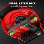 PowerSmart Gas Lawn Mower 22-Inch, Self-Propelled with 3-in-1 Mulching System, 150cc B&S Engine & 6 Cutting Heights, Rear-Wheel Drive, Durable Steel Deck for Yard