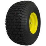 MARASTAR 21424 20X8.00-8 Rear Tire Assembly Replacement for John Deere Riding Mowers, Yellow