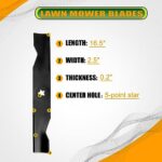 Wztepeng Lawn Mower Deck Belt Blade Kit Compatible with 48” AYP Poulan Craftsman Husqvarna GTH2248XPA YTH2348 YTH24V48 YTH2248B YTH23K48 Replace 180054 173920 532180054 532173920 532180054 539107519