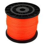 Funmower 2.4mm/.095 Round Twist Trimmer Line 3 LB Weed Trimmer Line for Stihl Commercial Weed Eate String Trimmer Line – Fits Most Trimmer Types, Nylon Weed Eater String Orange Donut