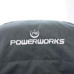POWERWORKS Waterproof Deluxe Riding Lawn Mower Seat Cover, Medium, Black